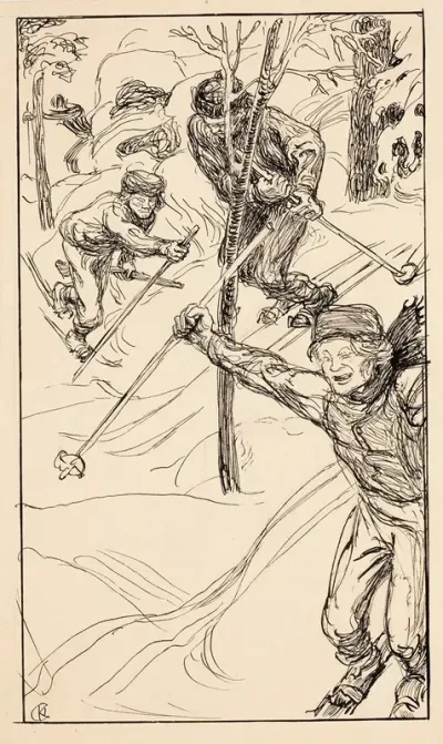 The Brothers Skiing