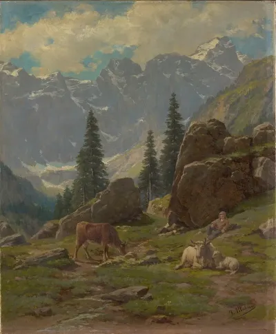 The Brunni Valley At Unterschachen In The Canton Of Uri