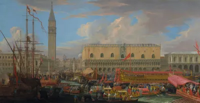 The Bucintoro Departing From The Bacino Di San Marco