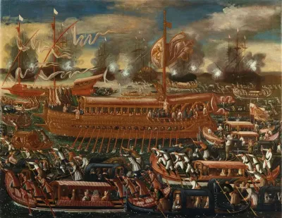 The Bucintoro On The Feast Of The Ascension Festa Della Sensa