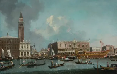 The Bucintoro Returning To The Molo On Ascension Day