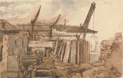 The Building Of Waterloo Bridge