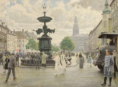 The Bustling Amager Square Cophenhagen