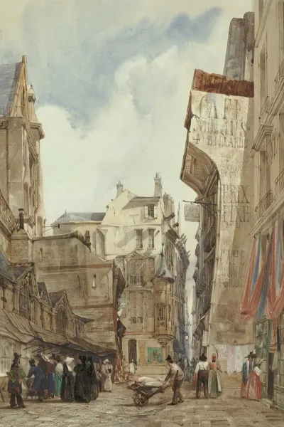 The Cafe Momus Rue Des Pretres St Germain Lauxerrois Paris