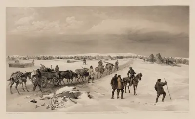 The Camp Of The 1st Division Looking North Towards The Camp Of The 2nd Division The Heights Of Inkermann In The Distance