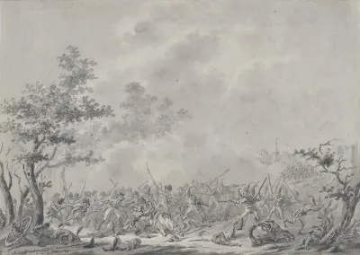 The Capture Of Lieutenant General Johann Hermann Von Fersen During The Battle Of Bergen 19 September 1799