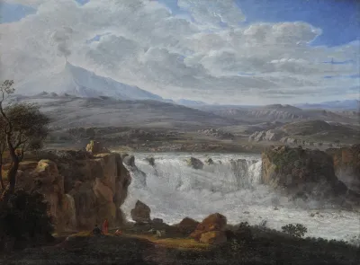 The Caracci Waterfall Near Aderno At The Foot Of Mt Etna
