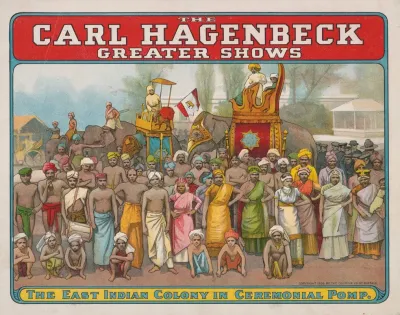 The Carl Hagenbeck Greater Shows The East Indian Colony In Ceremonial Pomp