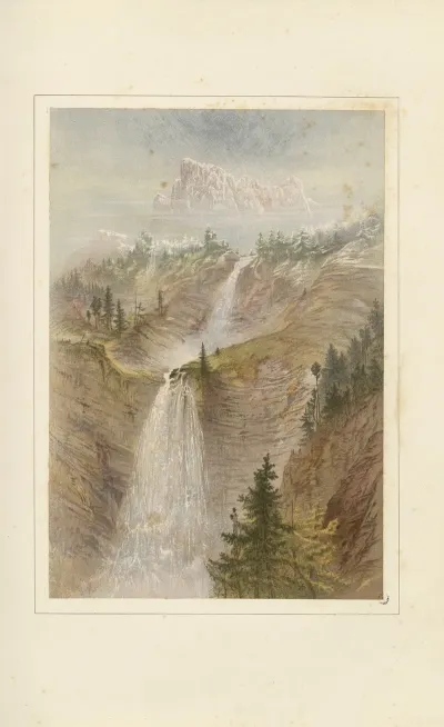 The Cascade De Roget And The Pointe De Salles