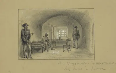 The Casemate Fortress Monroe Jeff Davis In Prison