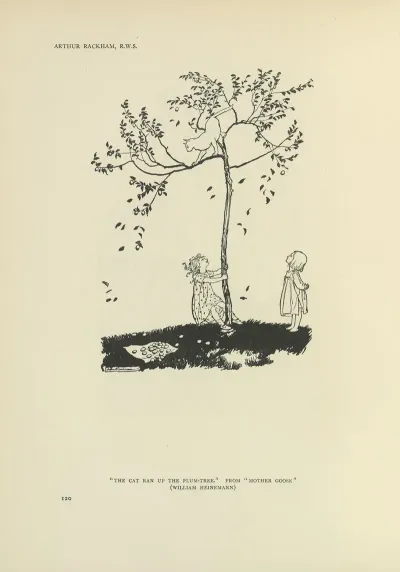 The Cat Ran Up The Plum Tree Mother Goose