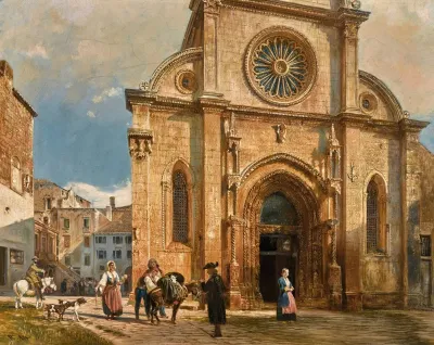 The Cathedral Of St James In Sebenico