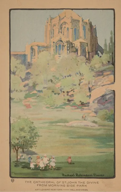 The Cathedral Of St John The Divine From Morningside Park 2