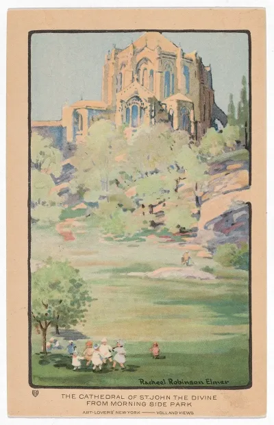 The Cathedral Of St John The Divine From Morningside Park