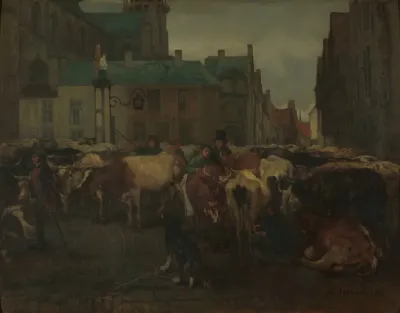 The Cattle Market In Antwerp