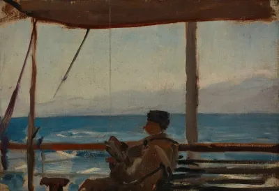 The Caucasus Lobojkow On A Boat
