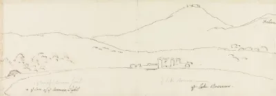 The Cave Of The Cumean Sybil On The Shore Of The Lake Avernus