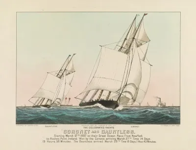 The Celebrated Yachts Coronet And Dauntless