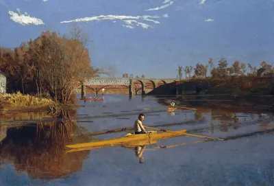 The Champion Single Sculls Max Schmitt In A Single Scull