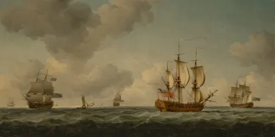 The Channel Fleet At Sea