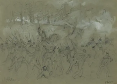 The Charge Of The 8th Vermont At The Battle Of Winchester