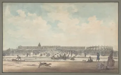 The Chateau De Versailles Seen From The Gardens