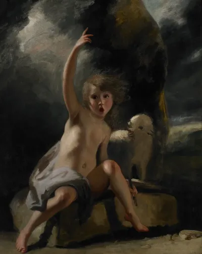 The Child Baptist In The Wilderness