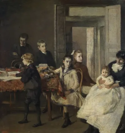 The Children Of Francois Van Rysselberghe