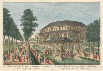 The Chinese House The Rotunda The Company In Masquerade In Renelagh Gardens