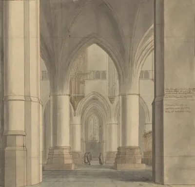 The Choir And North Ambulatory Of The Church Of Saint Bavo Haarlem