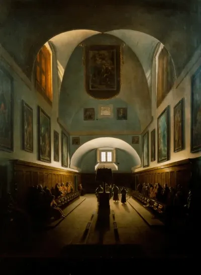 The Choir In The Capuchin Church On The Piazza Barberini Rome