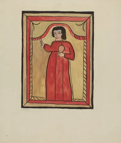 The Christ Child Retalba El Nino Perdido The Lost Child A Retabla