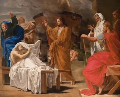 The Christ Raising The Son Of The Widow Of Naim From The Dead