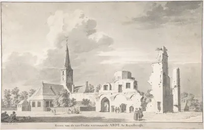 The Church And Ruins Of Rijnsburg Seen From The Northeast