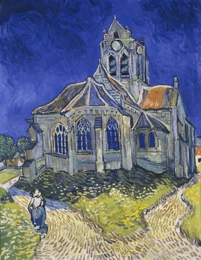 The Church In Auvers Sur Oise View From The Chevet