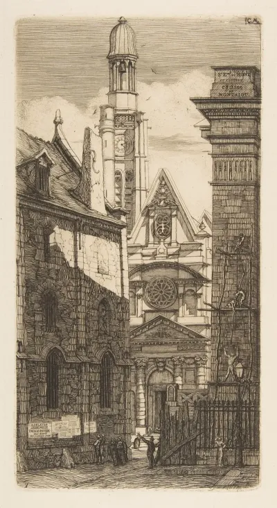 The Church Of St Etienne Du Mont Paris