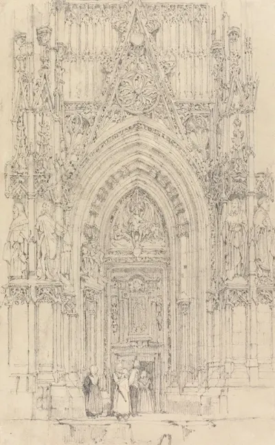 The Church Of St Wulfran Abbeville The North Door Of The West Front