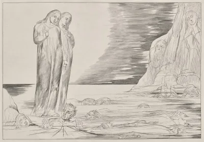 The Circle Of The Traitors Dantes Foot Strriking Bocca Degli Abbate From Dantes Inferno
