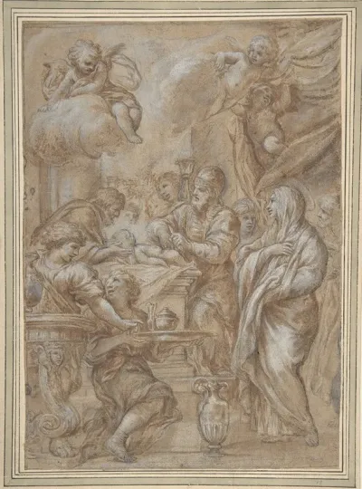 The Circumcision Study For An Engraving