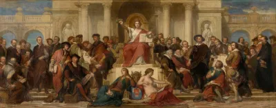 The City Of Antwerp Gothic And Renaissance Surrounded By Artists