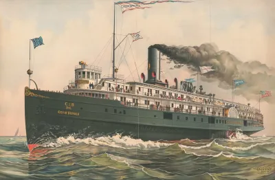 The City Of Buffalo Steam Side Wheeler