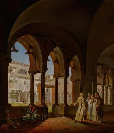 The Cloister Of Santa Maria Del Paradiso Viterbo