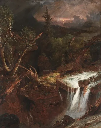 The Clove A Storm Scene In The Catskill Mountains