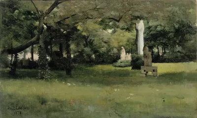 The Cluny Museum Garden In Paris