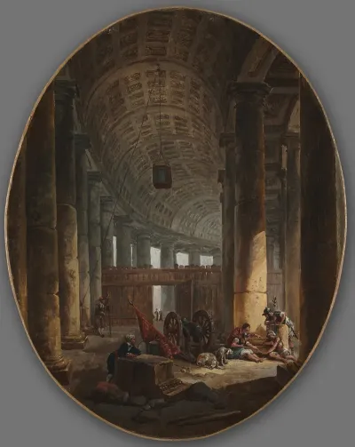 The Colonnade Of St Peters Rome During The Conclave