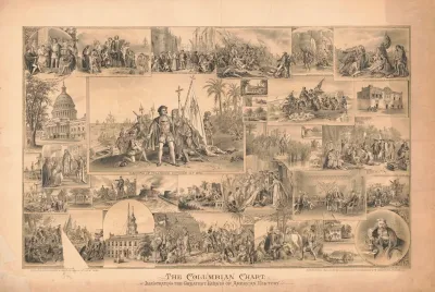 The Columbian Chart Illustration The Greatest Events Of American History 2