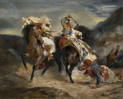 The Combat Of The Giaour And Hassan