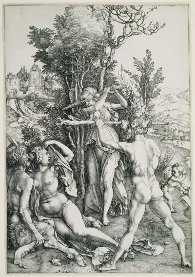 The Combat Of Vitue And Pleasure In The Presence Of Hercules
