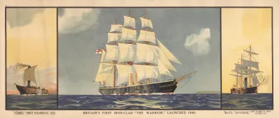 The Comet First Steamboat 1812 Britains First Iron Clad The Warrior Launched 1860 The P S Savannah First Steamer To Cross Atlantic 1819
