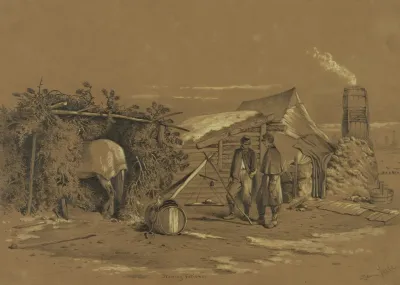 The Commissarys Quarters In Winter Camp